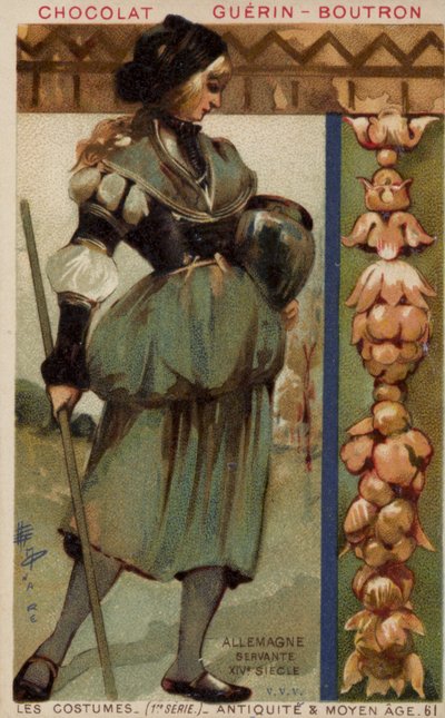 German Maidservant, 14th Century by French School